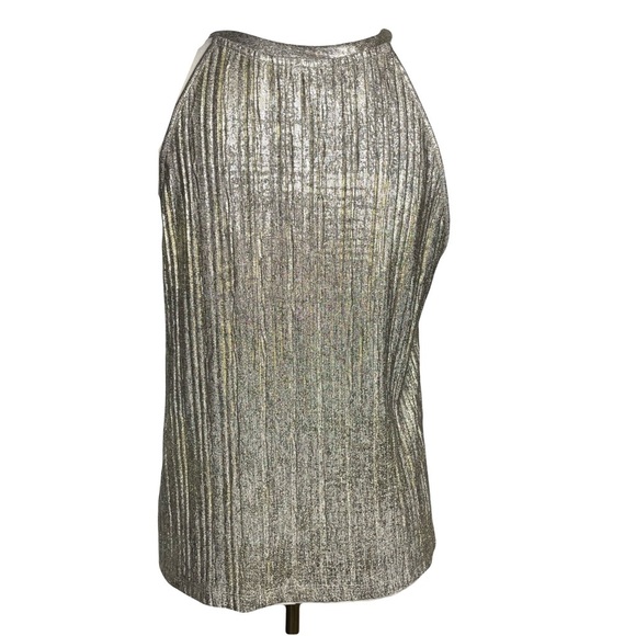 Anthropologie Moulinette Soeurs Shine On Metallic Tank Top Women’s M - Picture 4 of 15